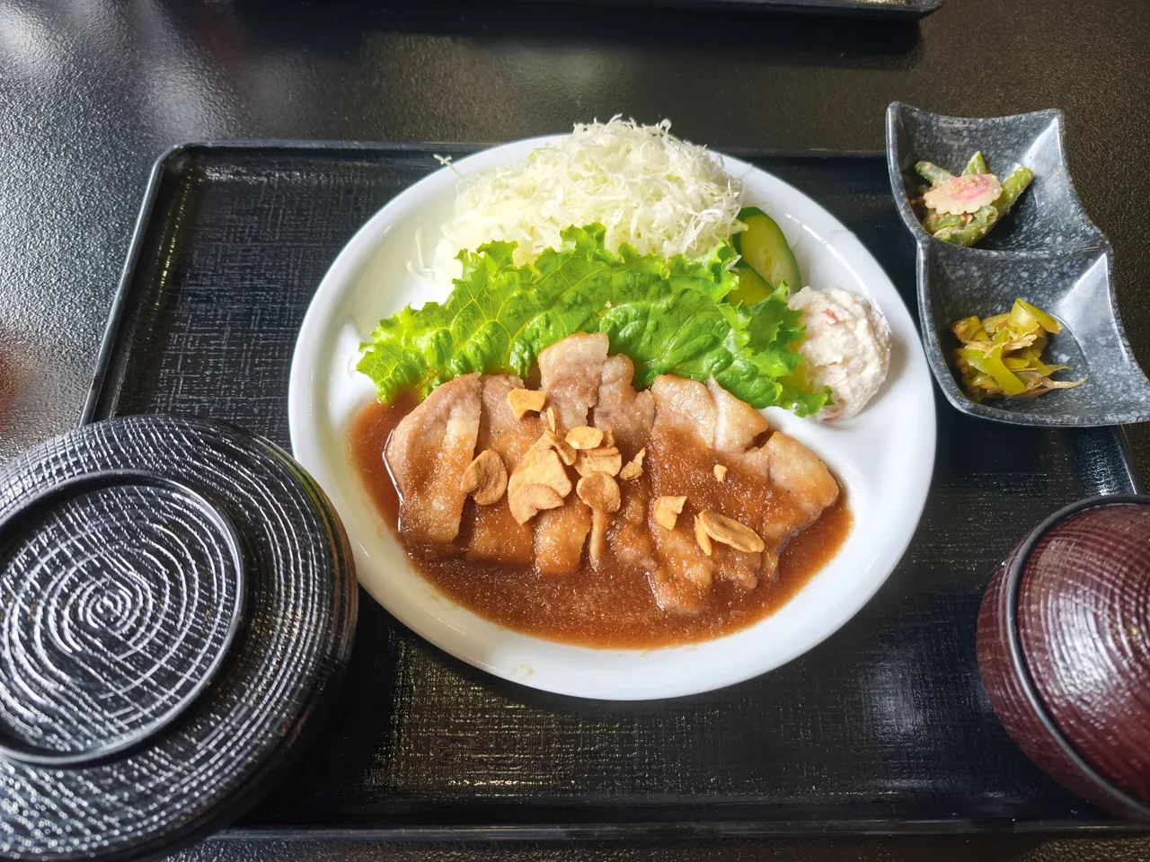 ゆりの郷で食べた定食