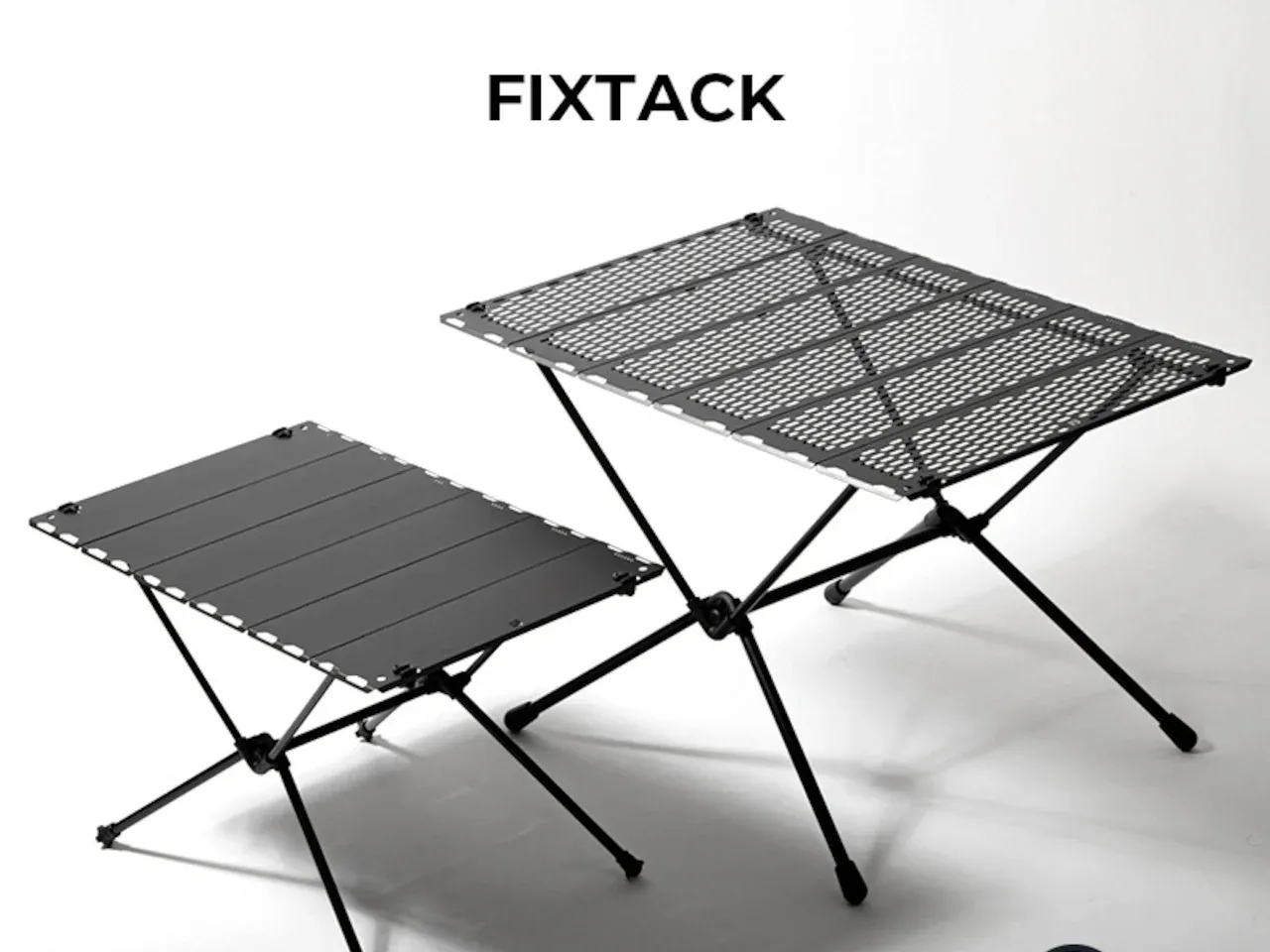 FIXTACKソリッド（左）とパンチング（右）のMサイズ比較