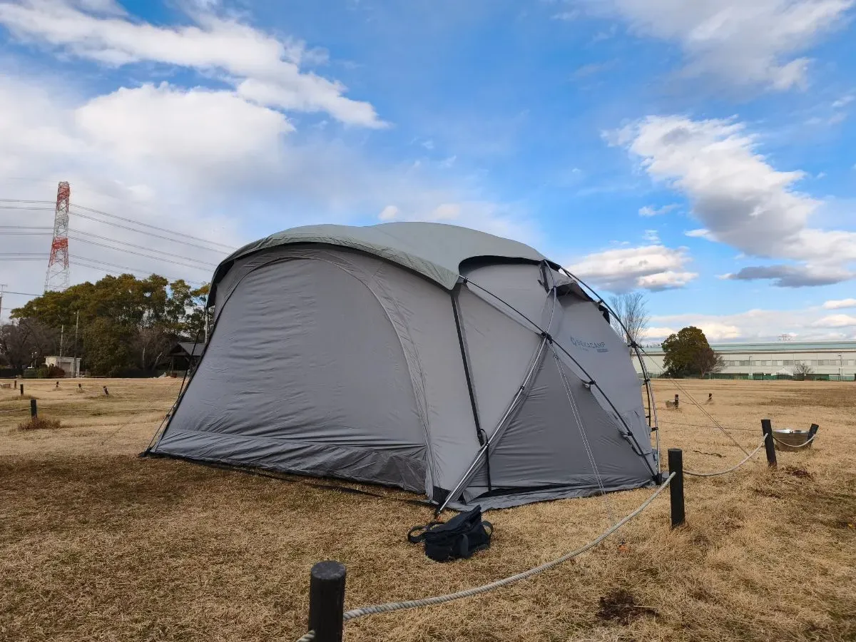 ランタンキャンプフィールド守谷のサイト全景