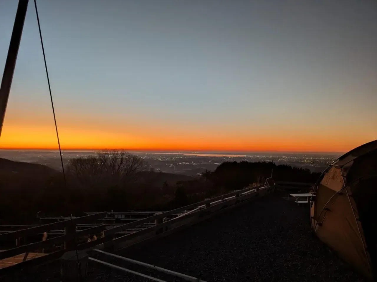 サンガーデンキャンプフィールド 夕焼け