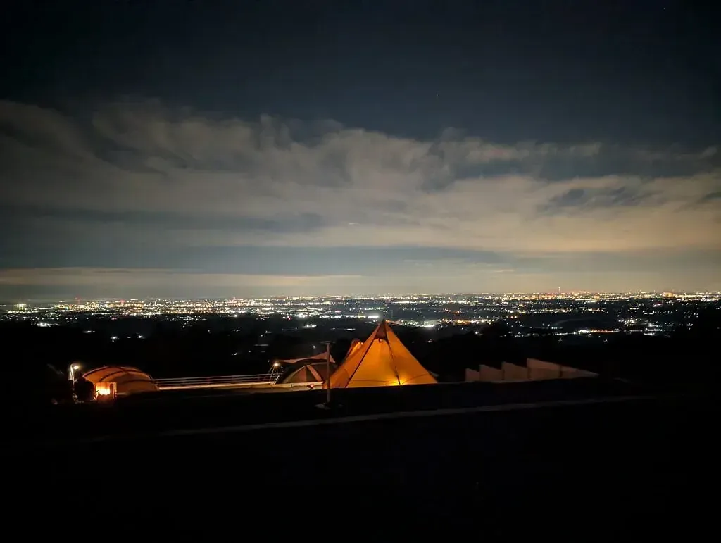 サンガーデンキャンプフィールド 夜景